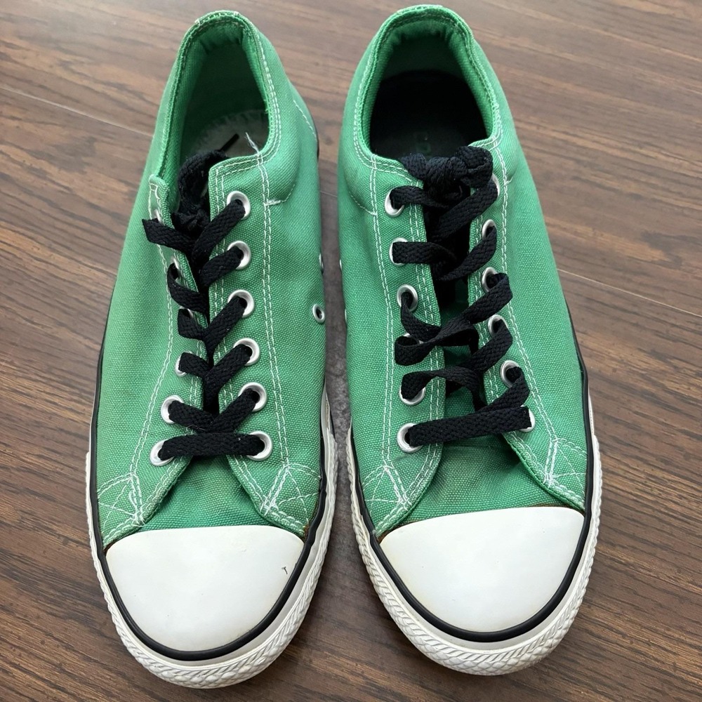 Vintage Converse CONS Green Canvas Low Top Lobster Tongue Y2K Men's 9